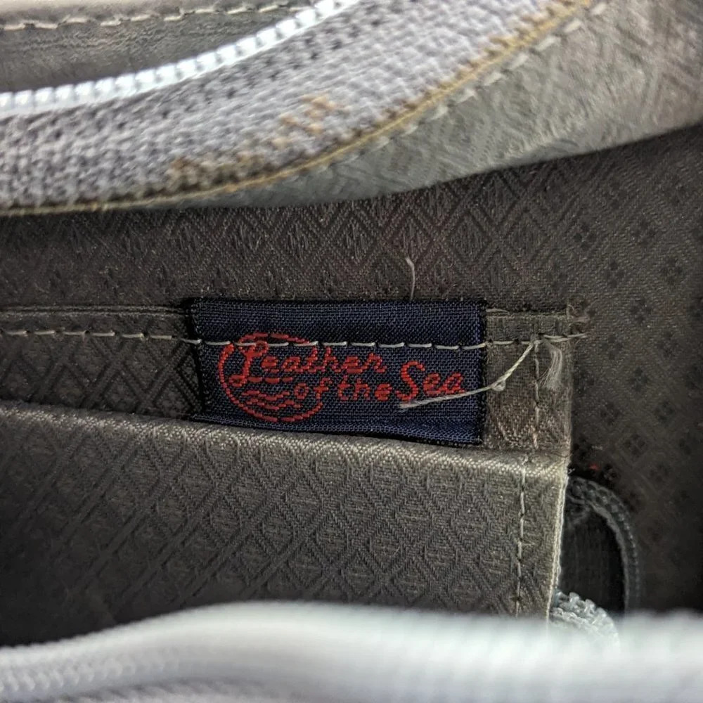 Leather of  the Sea Gray Square Structured Purse - Picture 9 of 9